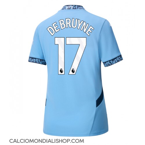 Maglie da calcio Manchester City Kevin De Bruyne #17 Prima Maglia Femminile 2024-25 Manica Corta